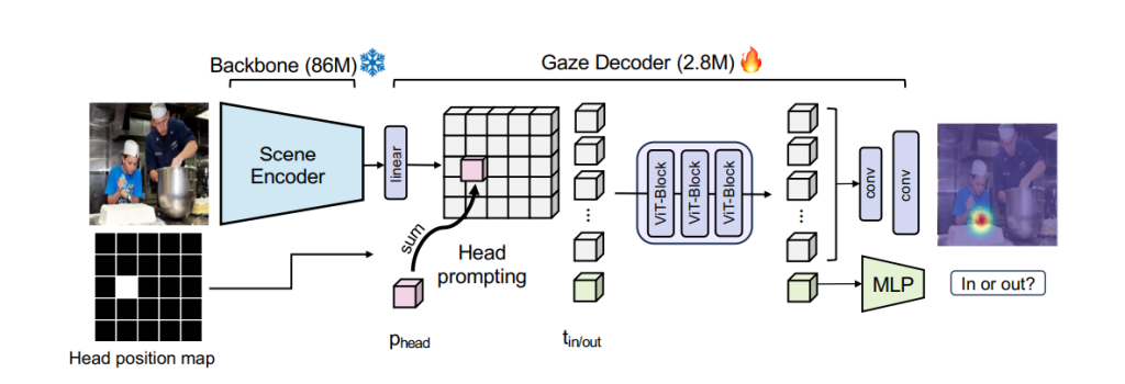 illustrates of Gaze-LLE architecture