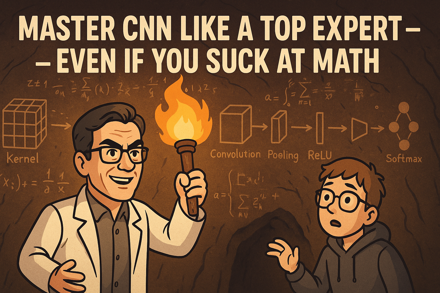 Master CNN like Top Expert, Even if You Terrible at Maths