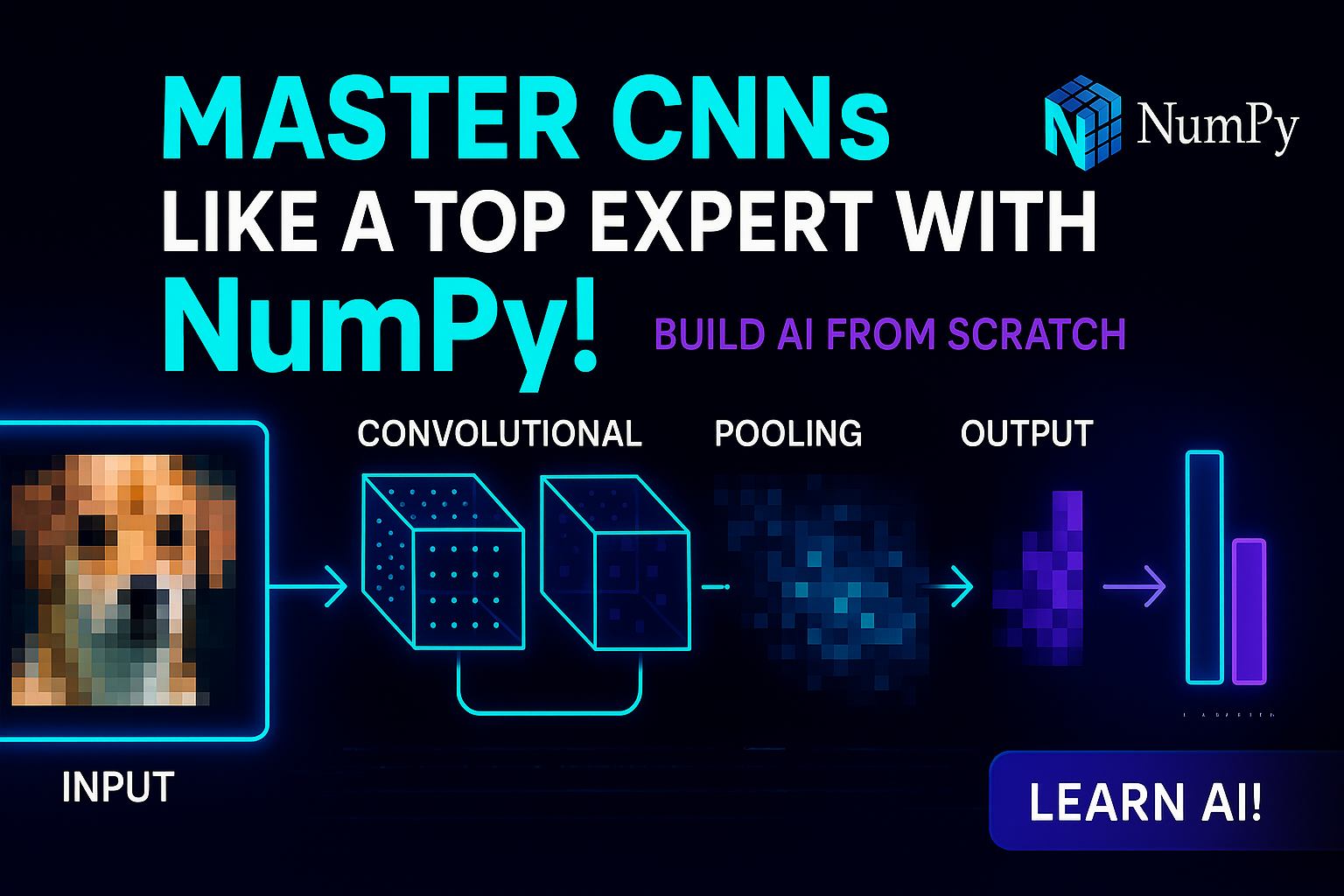 Master CNN like Top Expert, Even if You Don’t Know NumPy