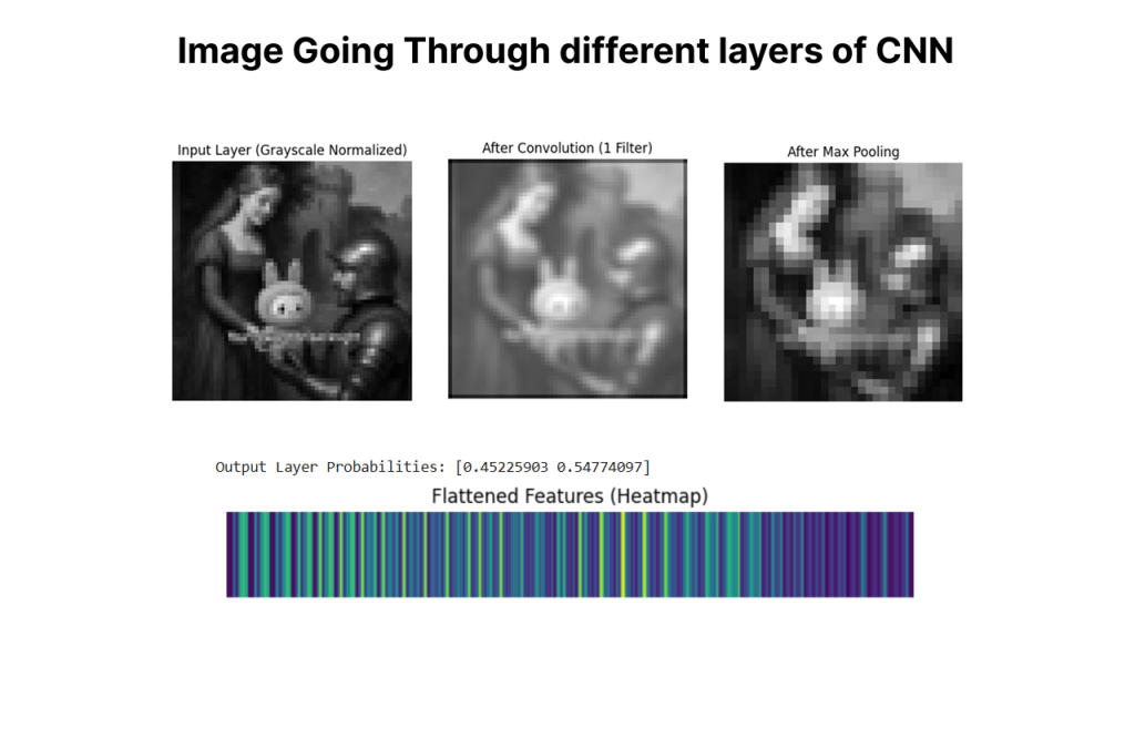 Image Going Through different layers of CNN